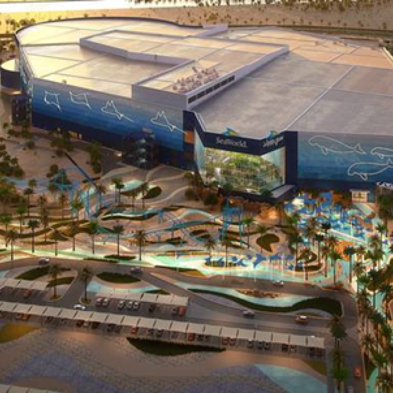 Rendering of the SeaWorld Abu Dhabi site