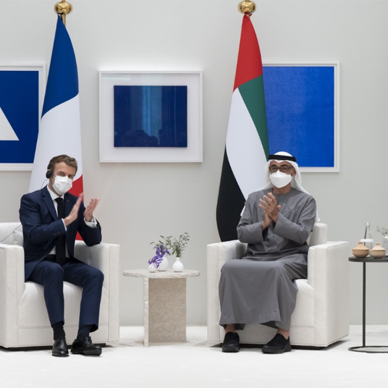 President Macron signs an MOU with ENEC CEO Al Hammadi on nuclear collaboration